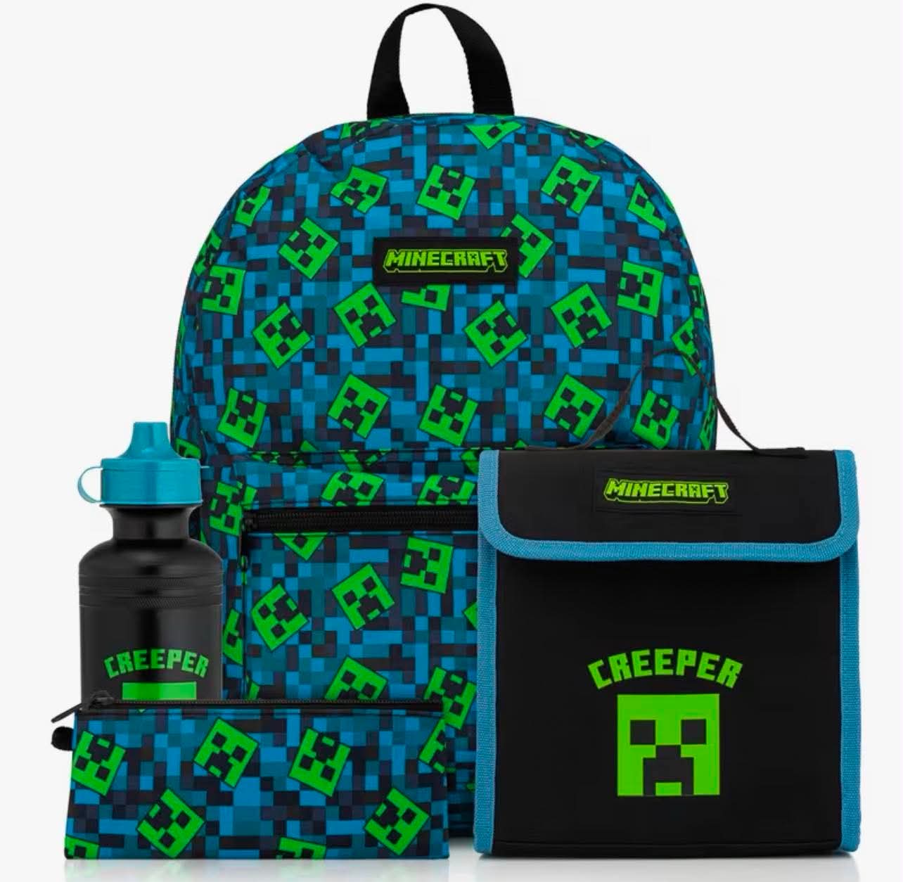 Minecraft 4pcs Backpack Set