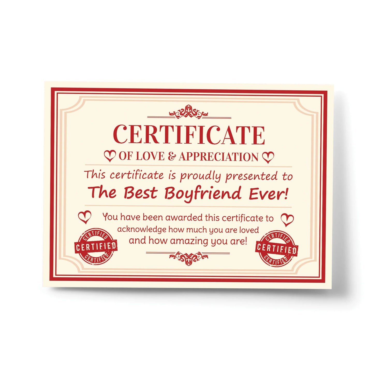 Boyfriend Certificate