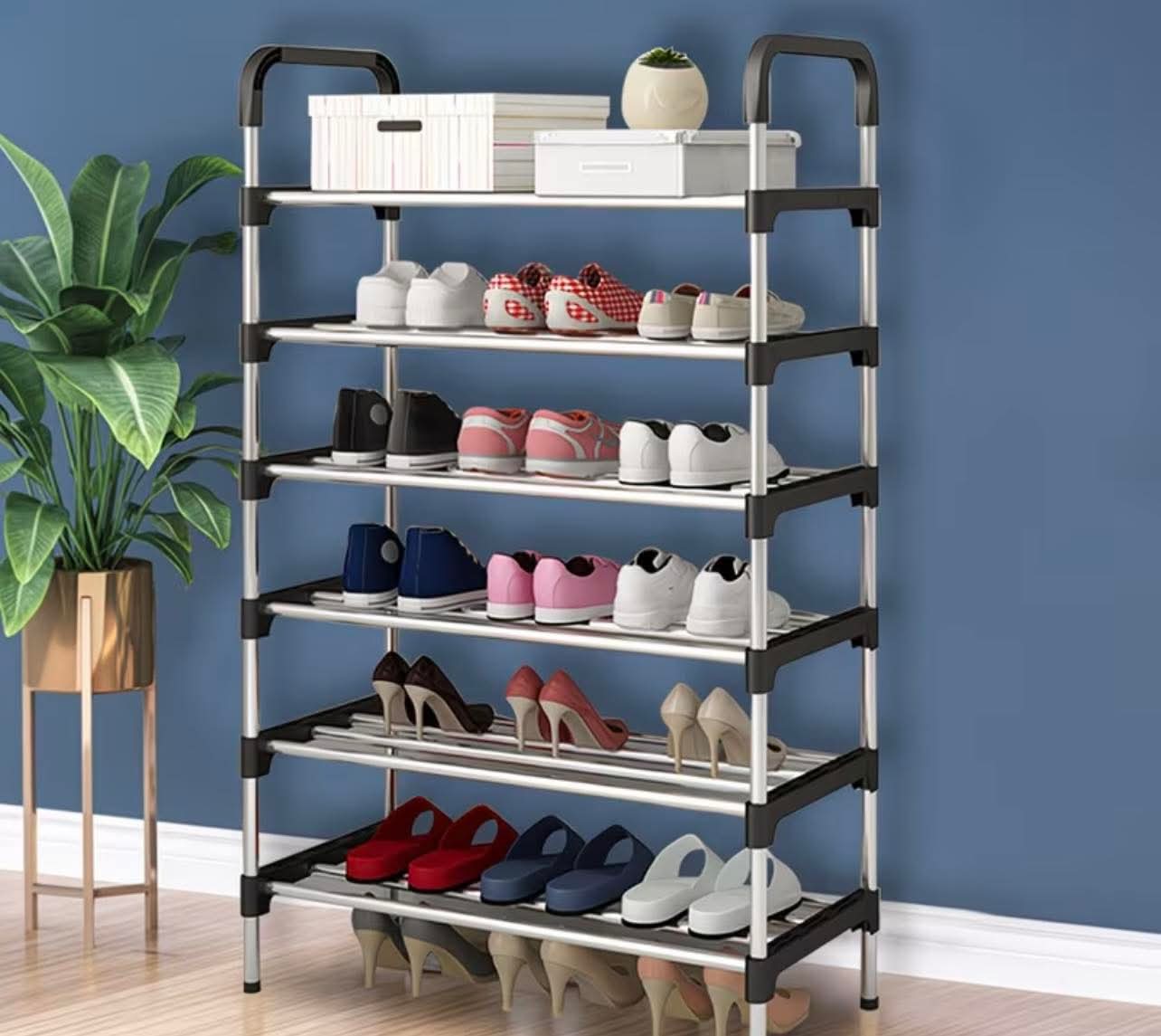 6 Tier Metal Shoe Rack