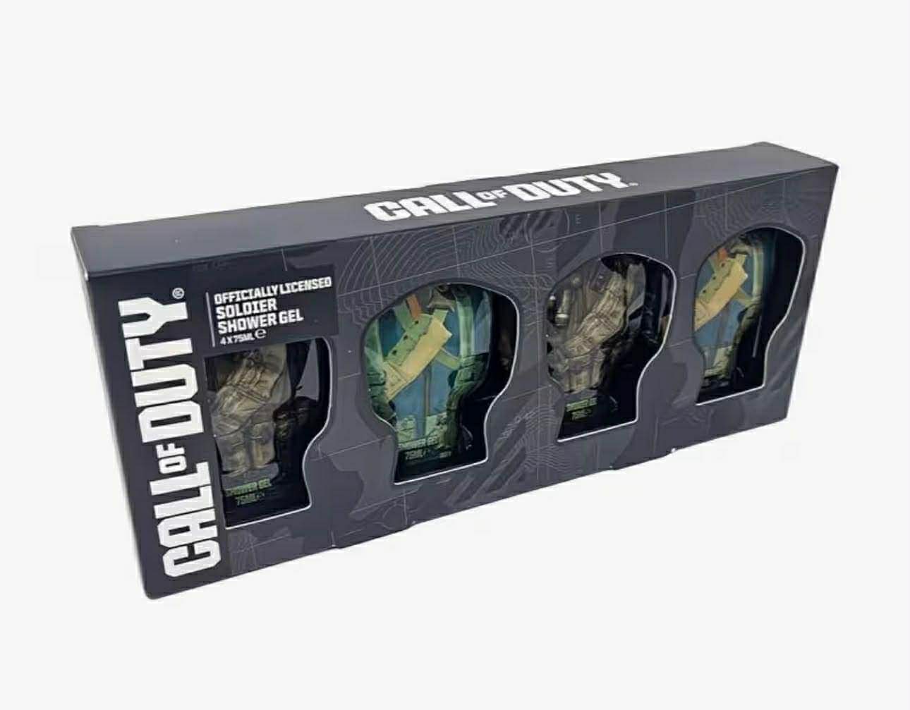 Call of Duty Shower Gel Gift Set – 4 × 75ml Body Wash Bottles