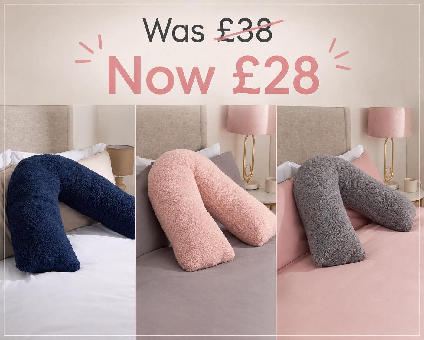 Teddy V Shape Pillow