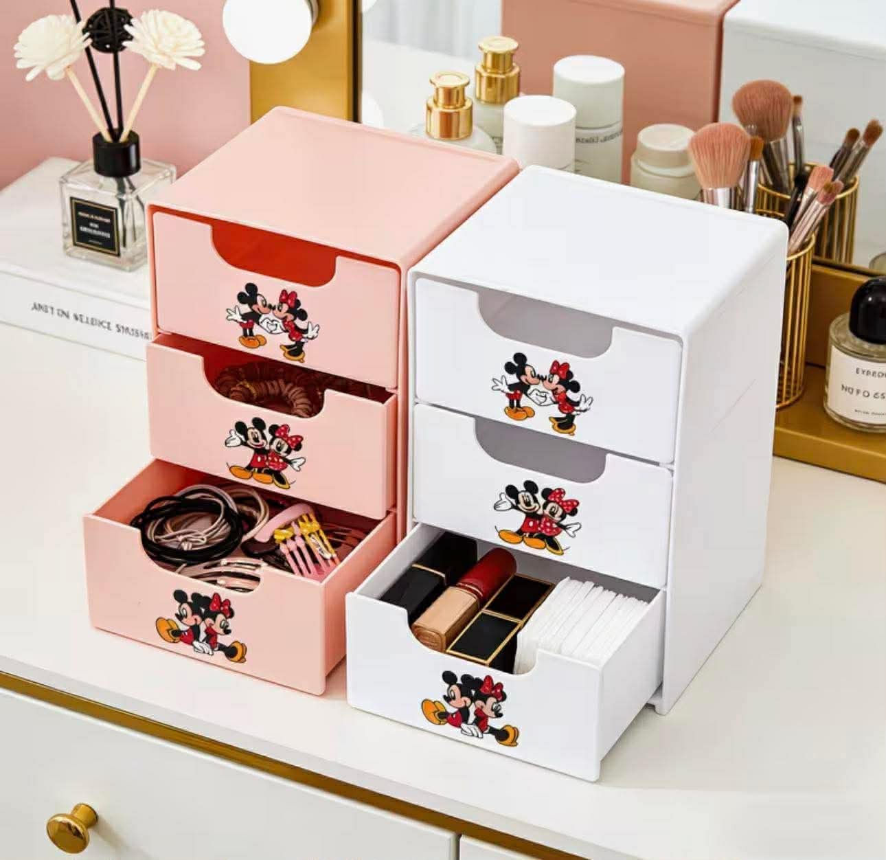 Disney Mickey & Minnie Three-Tier Drawer Storage Box