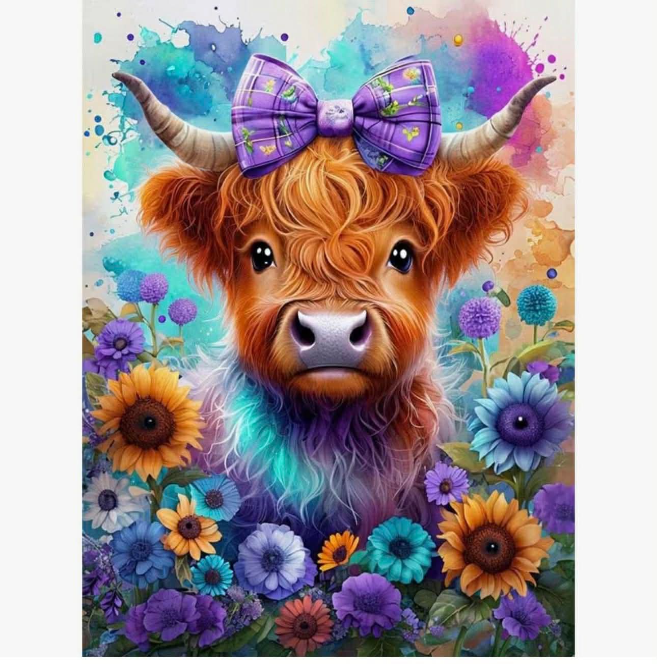 Highland Cow Diamond Art