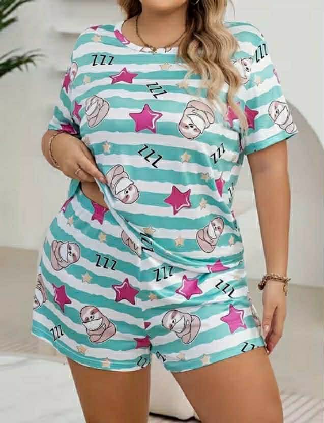 Sloth Pyjamas Set Plus Size