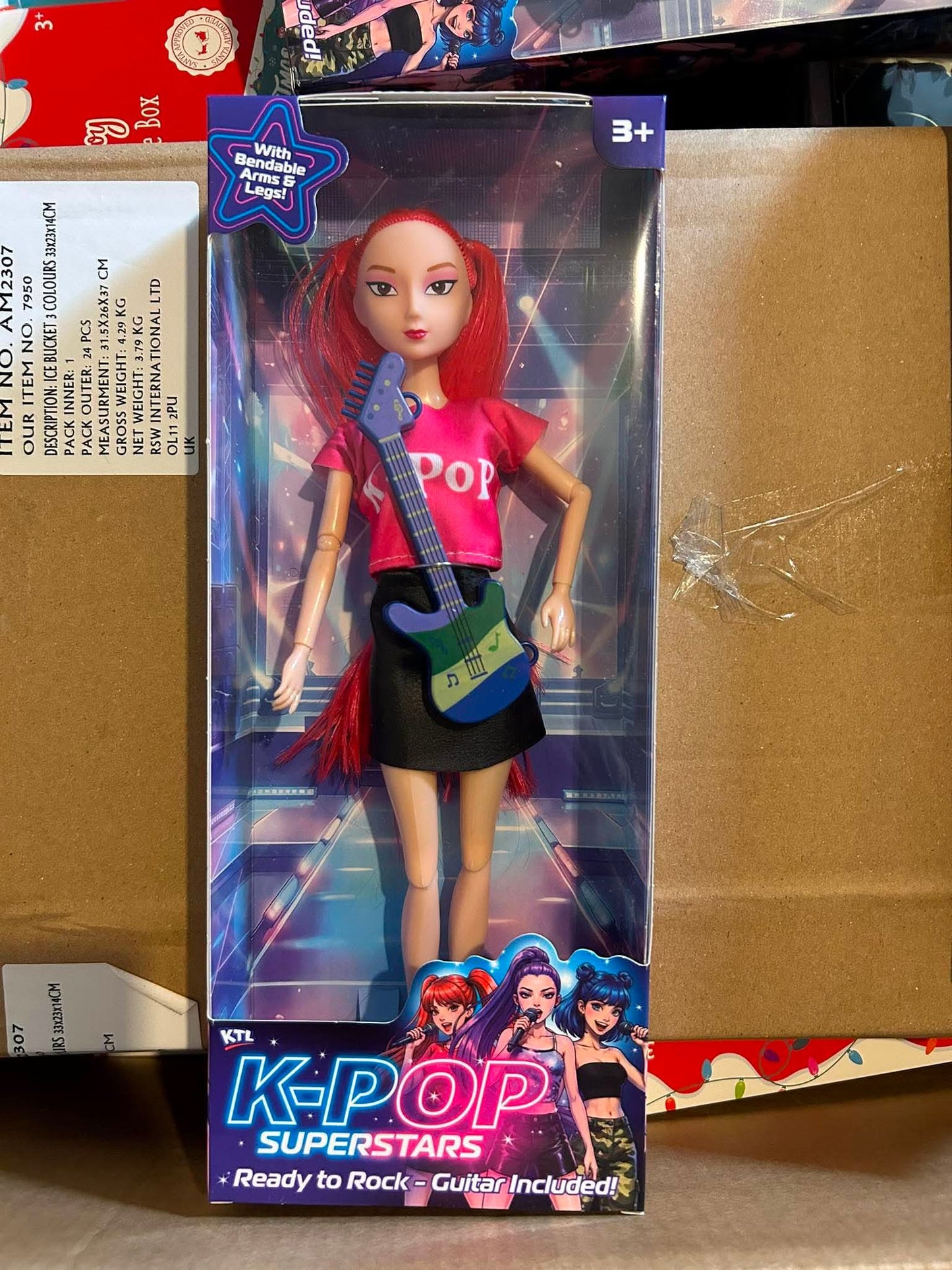 11.5" K-POP SUPERSTAR DOLL WITH MUSIC INSTRUMENTS