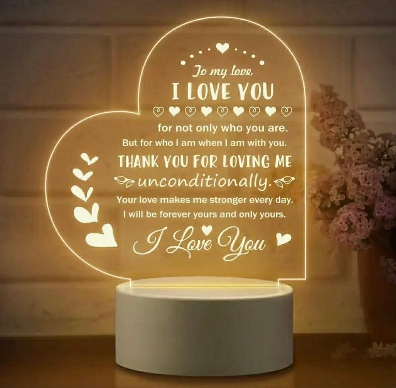 I Love You Night Light