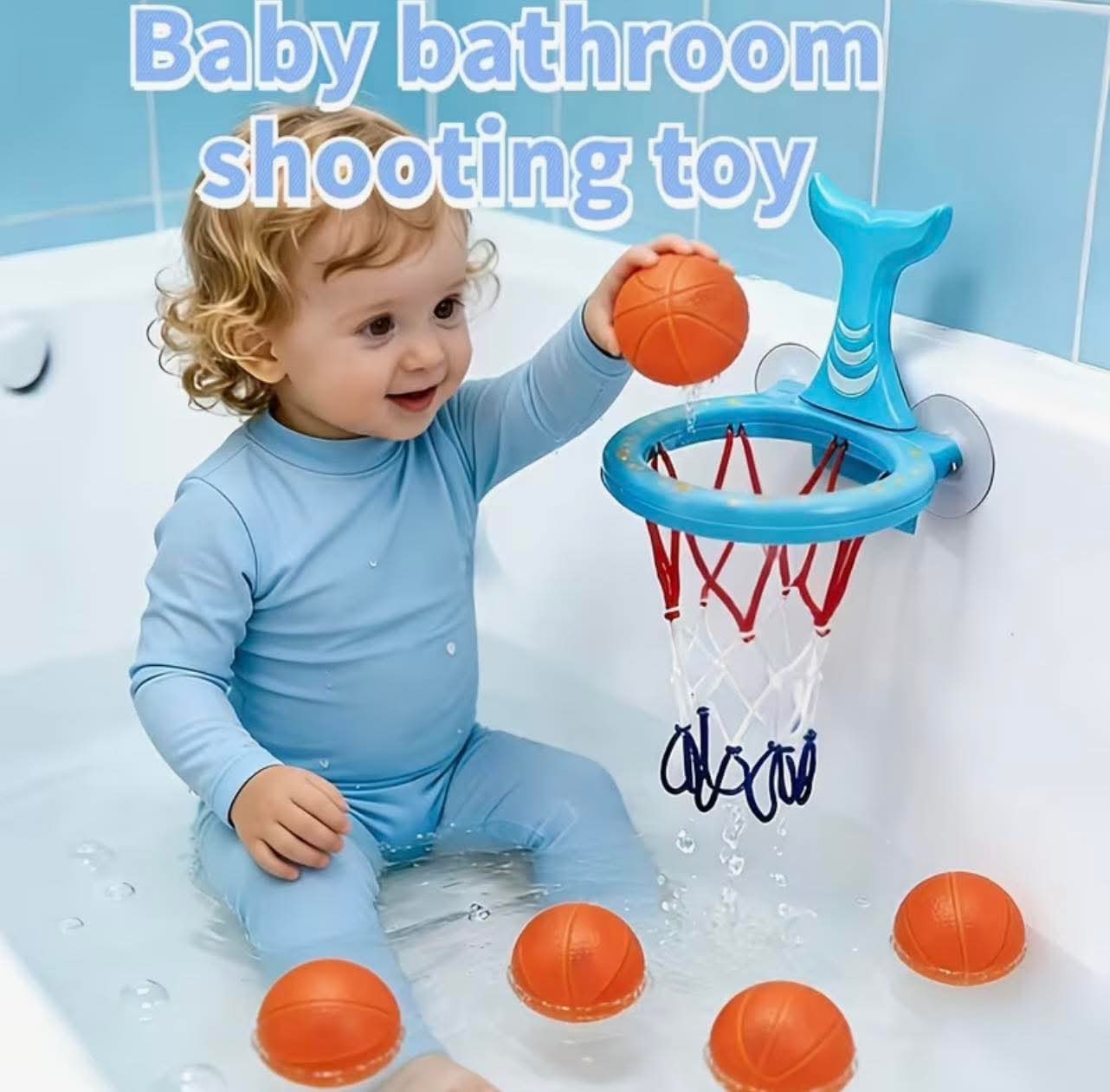 Animal Basketball Hoop Bath Toy