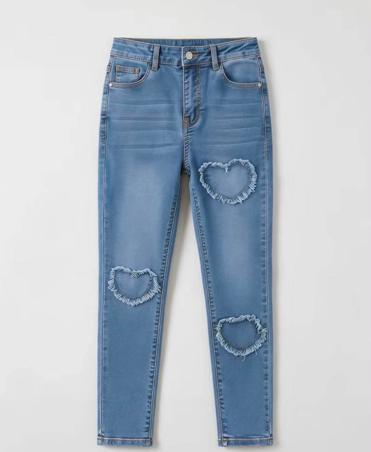 Girls Light Blue Skinny Jeans