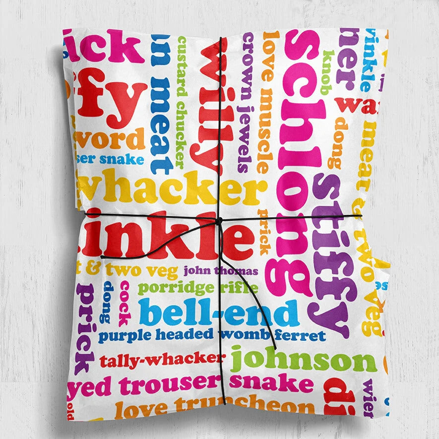 Cock Word Gift Wrap