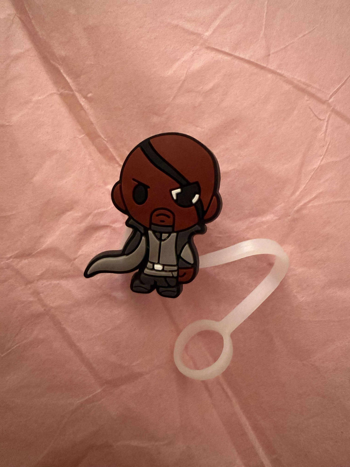 Nick Fury straw topper