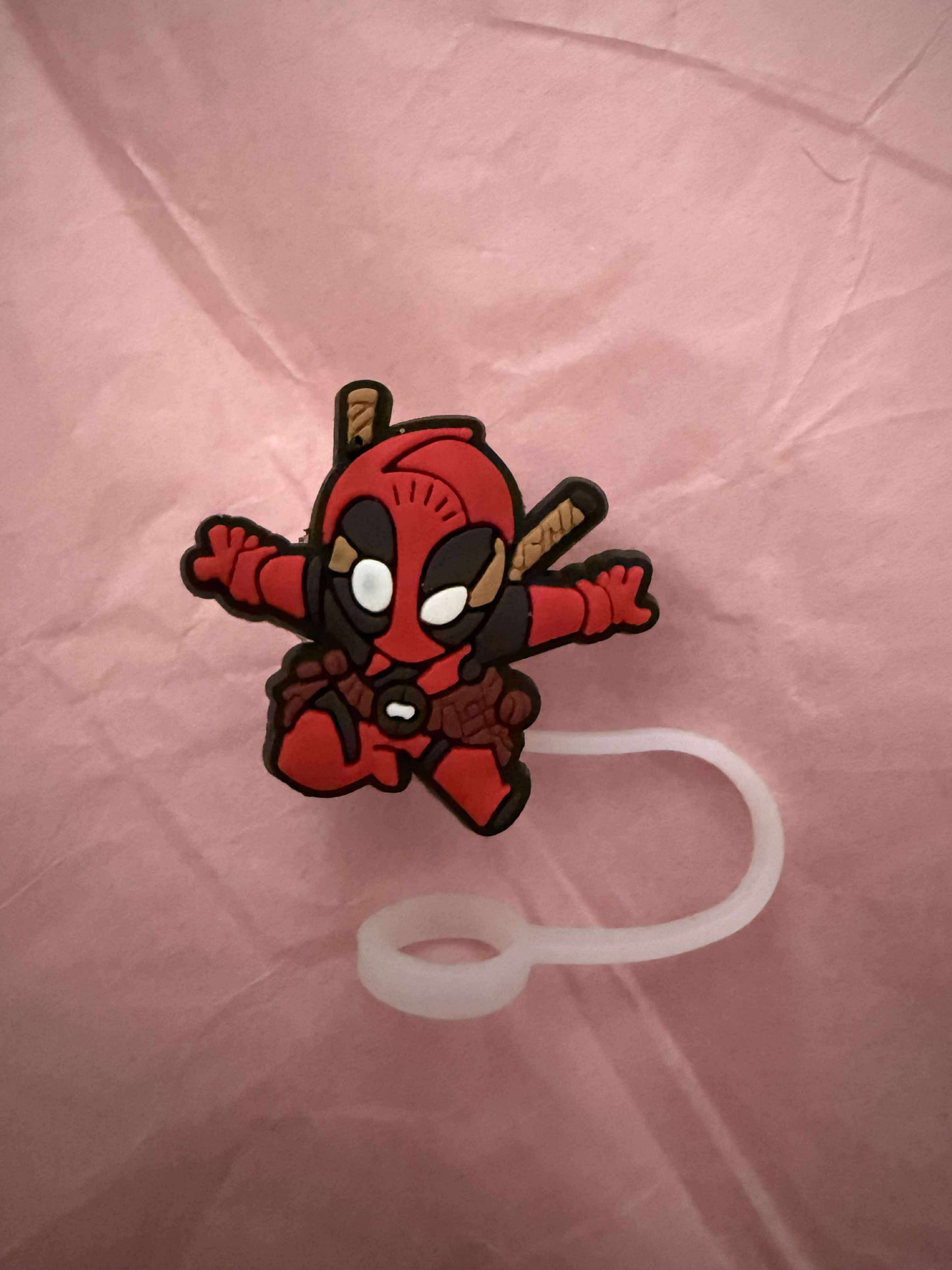 Dead pool straw topper