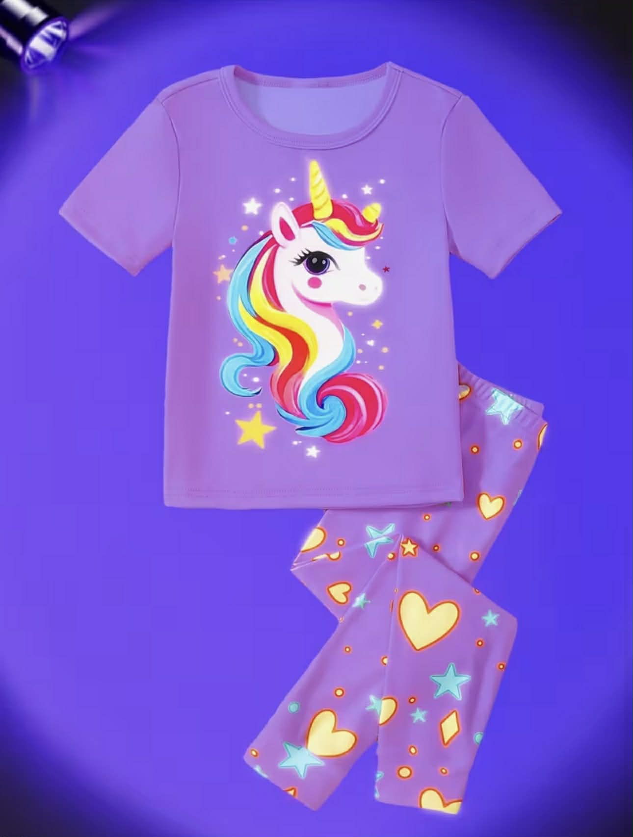Purple Unicorn Pyjamas Set