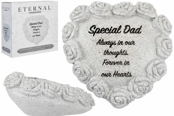 Special Dad Memorial Grave Stone Heart Remembrance Ornament