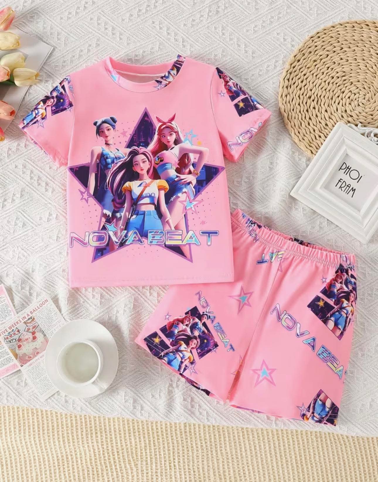 K pop pajamas short set