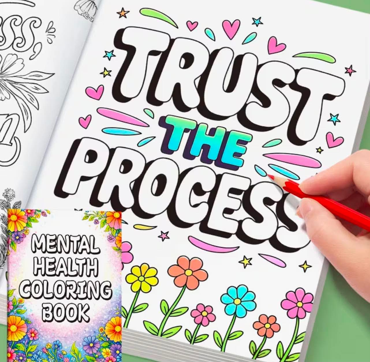 Mental Health Colouring Book
