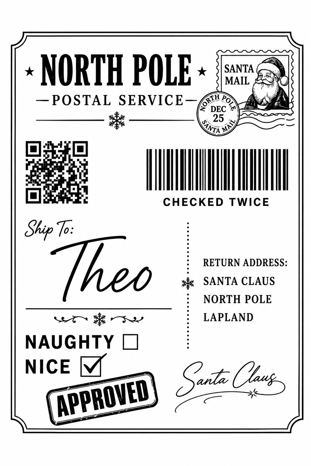 Christmas labels
