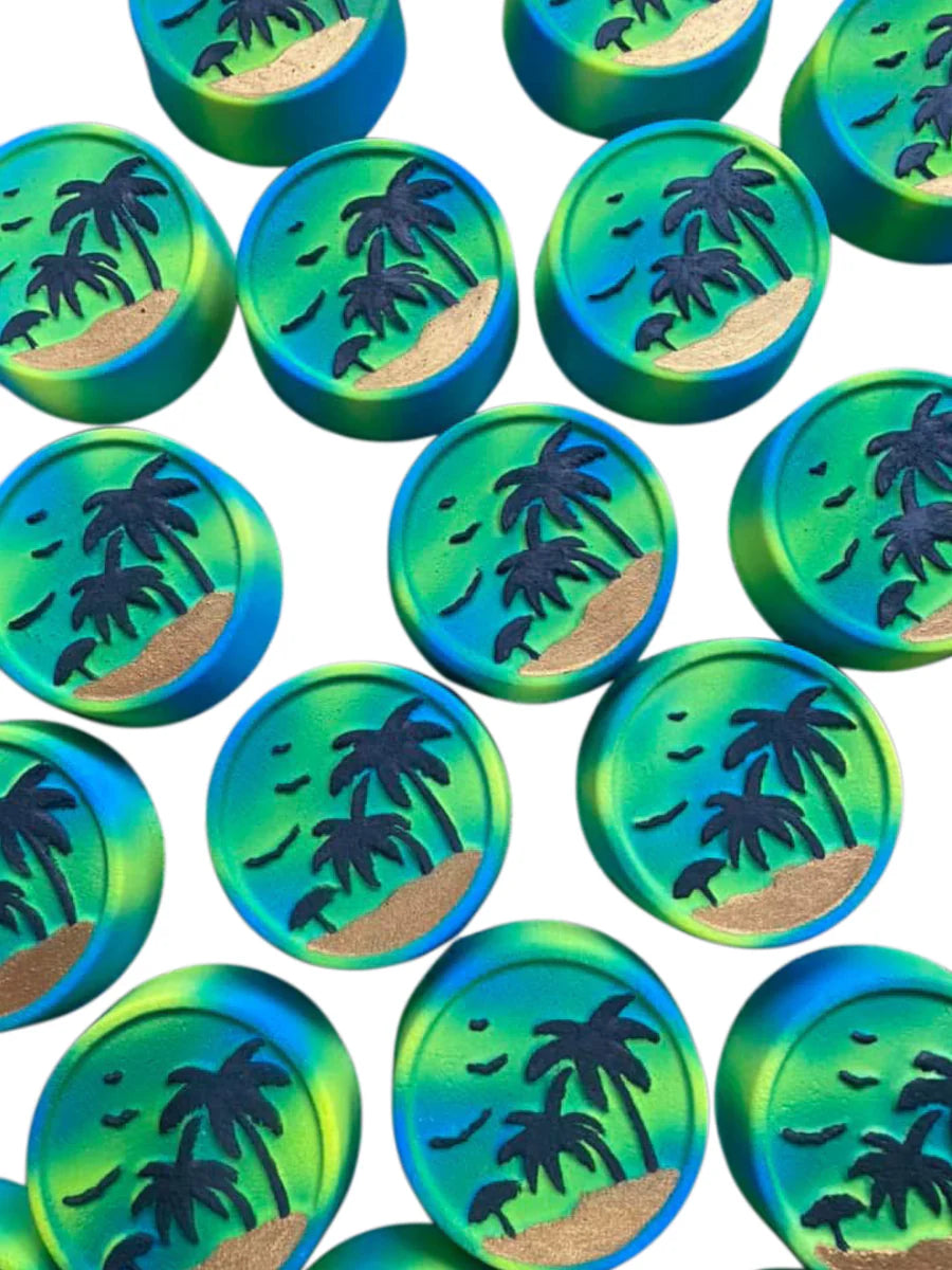 Beach Scene Green Bath Bomb