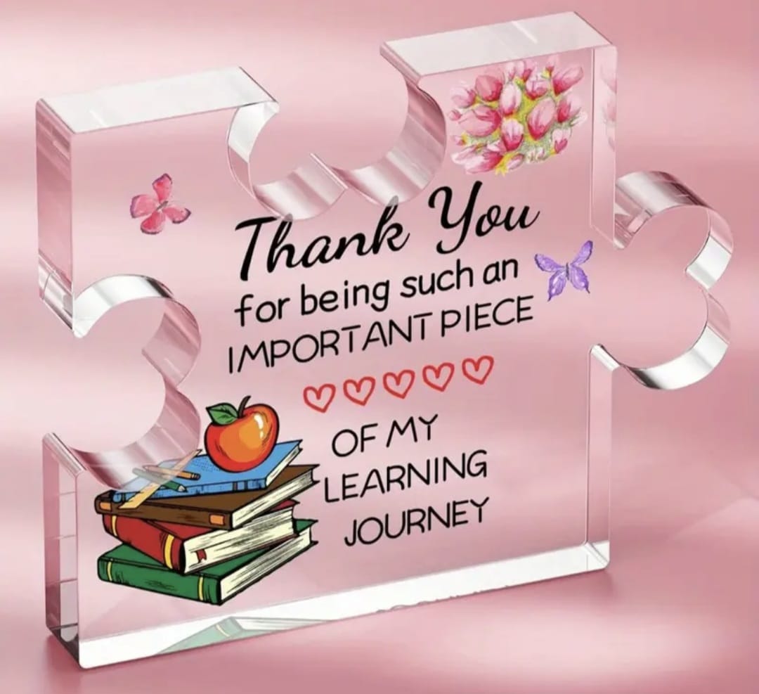 Teacher Puzzle Plaque