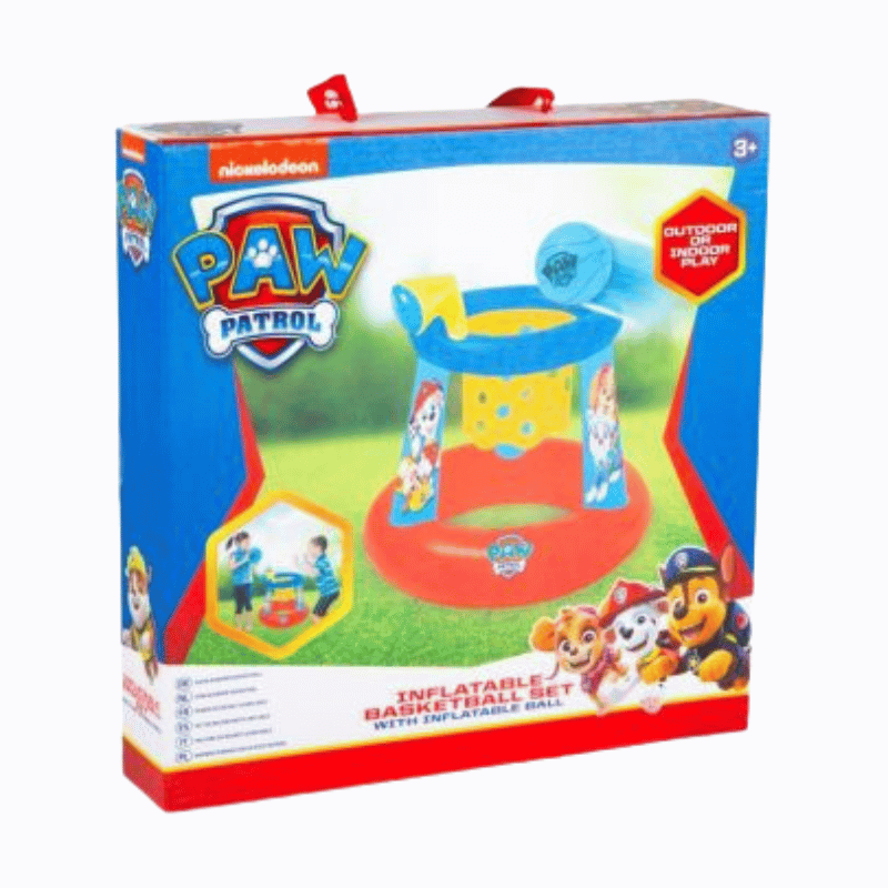 OFFICIAL PAW PATROL INFLATABLE BASKETBALL SET