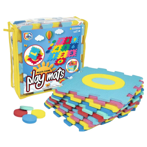 NUMBER FOAM PLAYMATS IN ZIP BAG