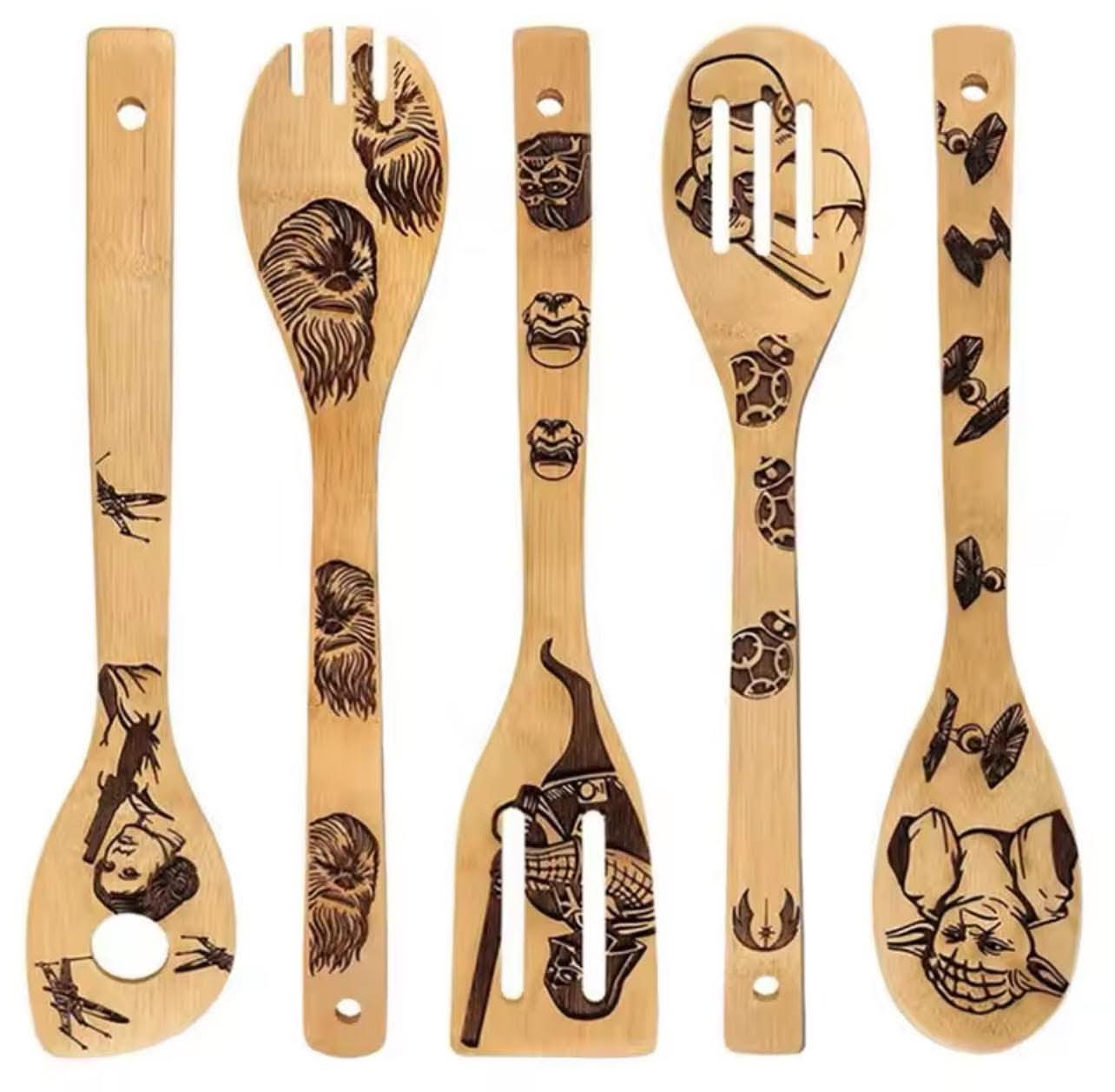 Star Wars 5pcs Wooden Spoon Set