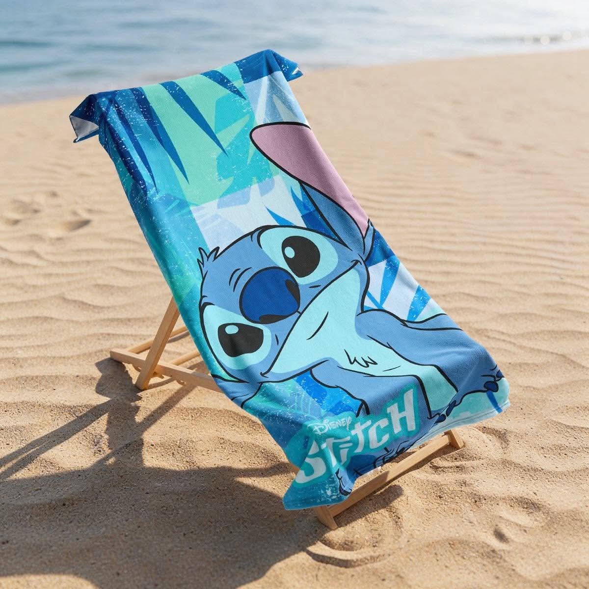 Stitch Beach Towel - blue