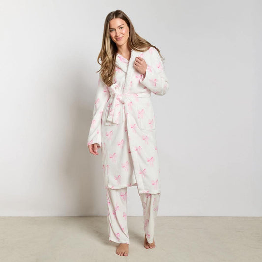 Bow Print Dressing Gown Adults