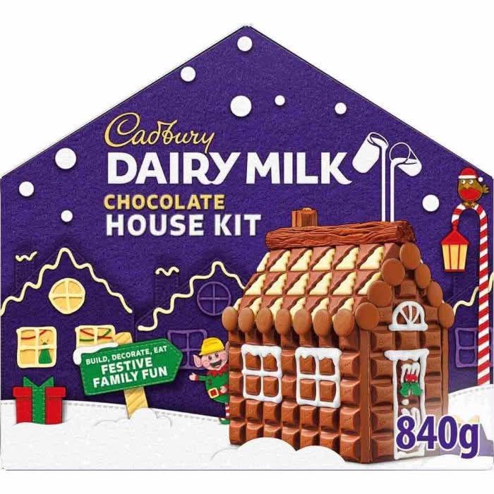 CADBURY DAIRY MILK CHRISTMAS CHOCOLATE HOUSE KIT 840G