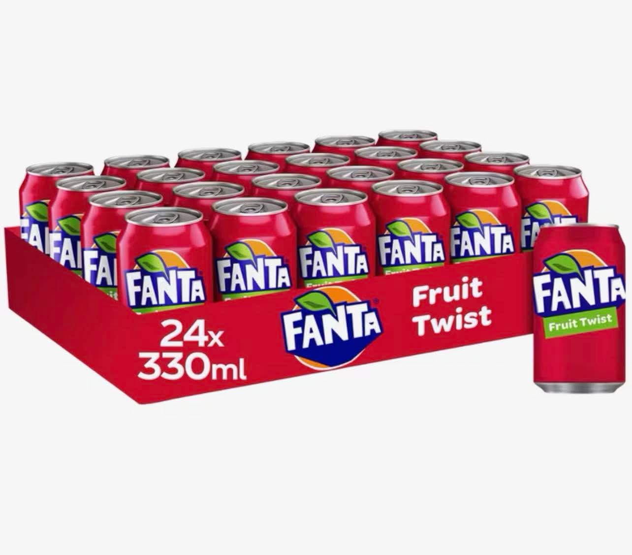 Fanta Fruit Twist 330ml - Pack of 24