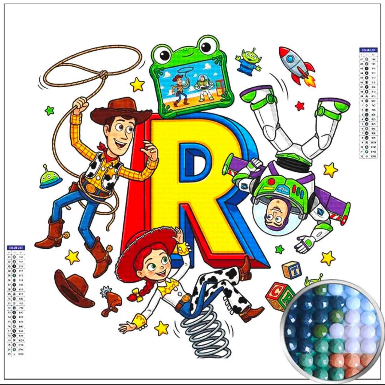 Letter Toy Story Diamond Art