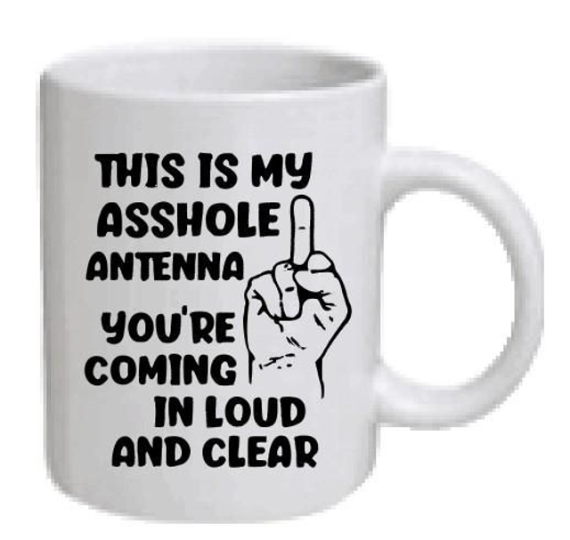 Asshole Antenna Mug