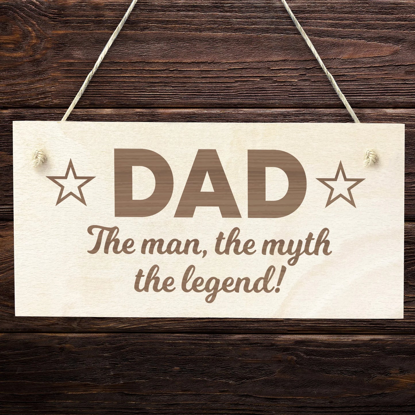 Dad Wood Hanging Sign
