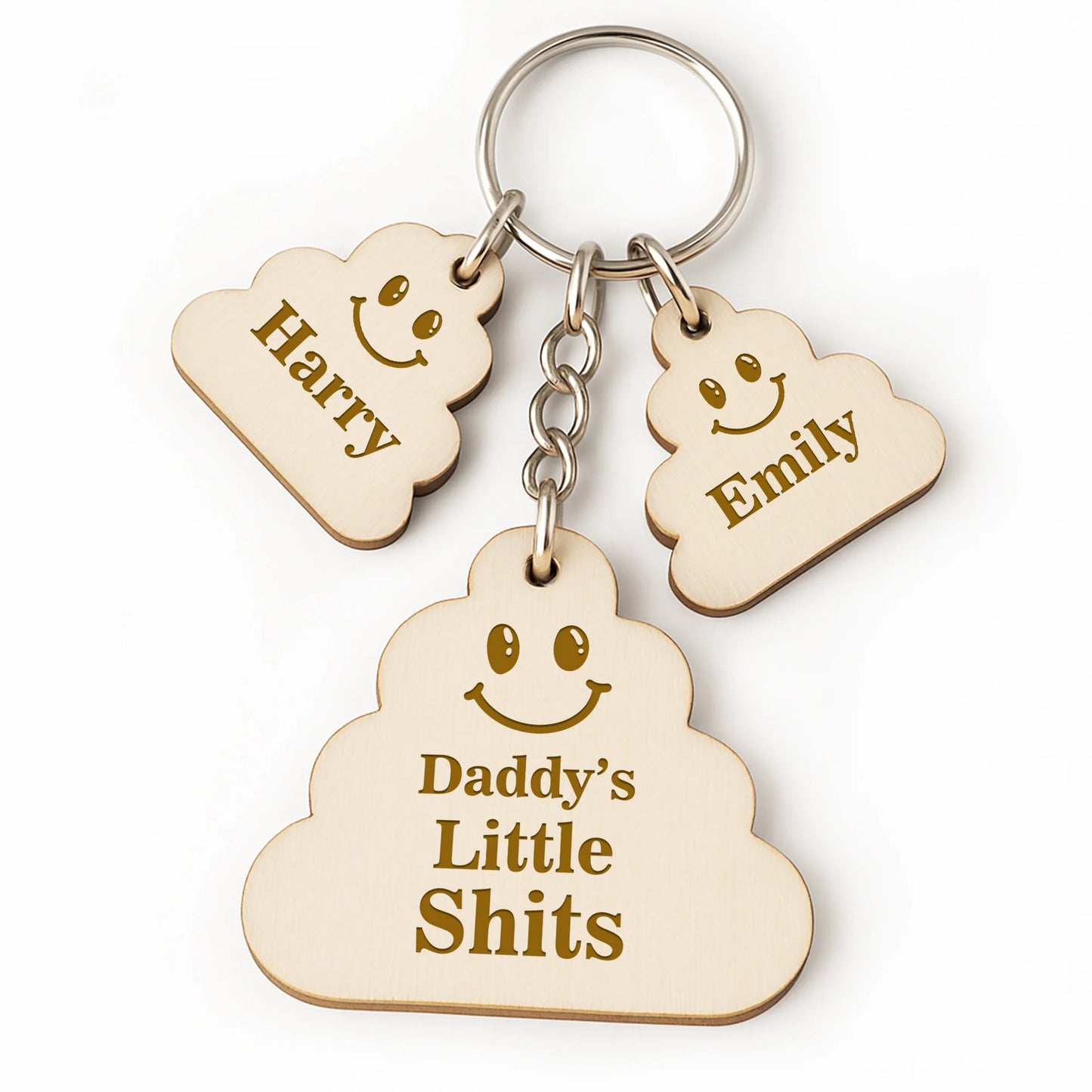 Personalised Fathers Day Gift Funny Engraved Keyring