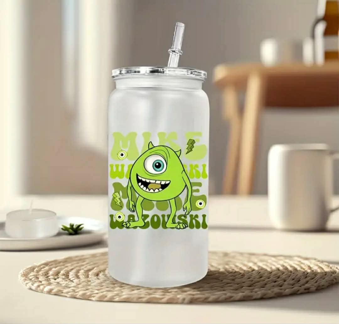 Disney Character Mike Wazowski Libby Glass