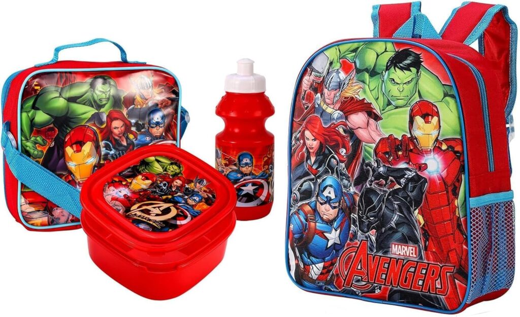 Marvel Avengers Back To School Set Includes Backpack With Lunch Bag Set