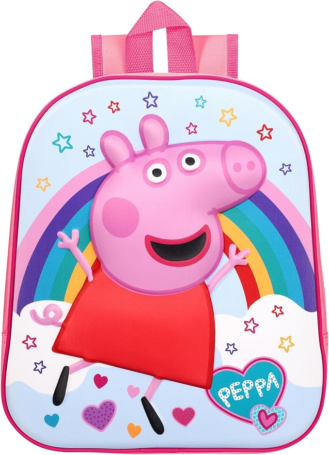 Peppa Pig 3D Cover Backpack Back To School Bag