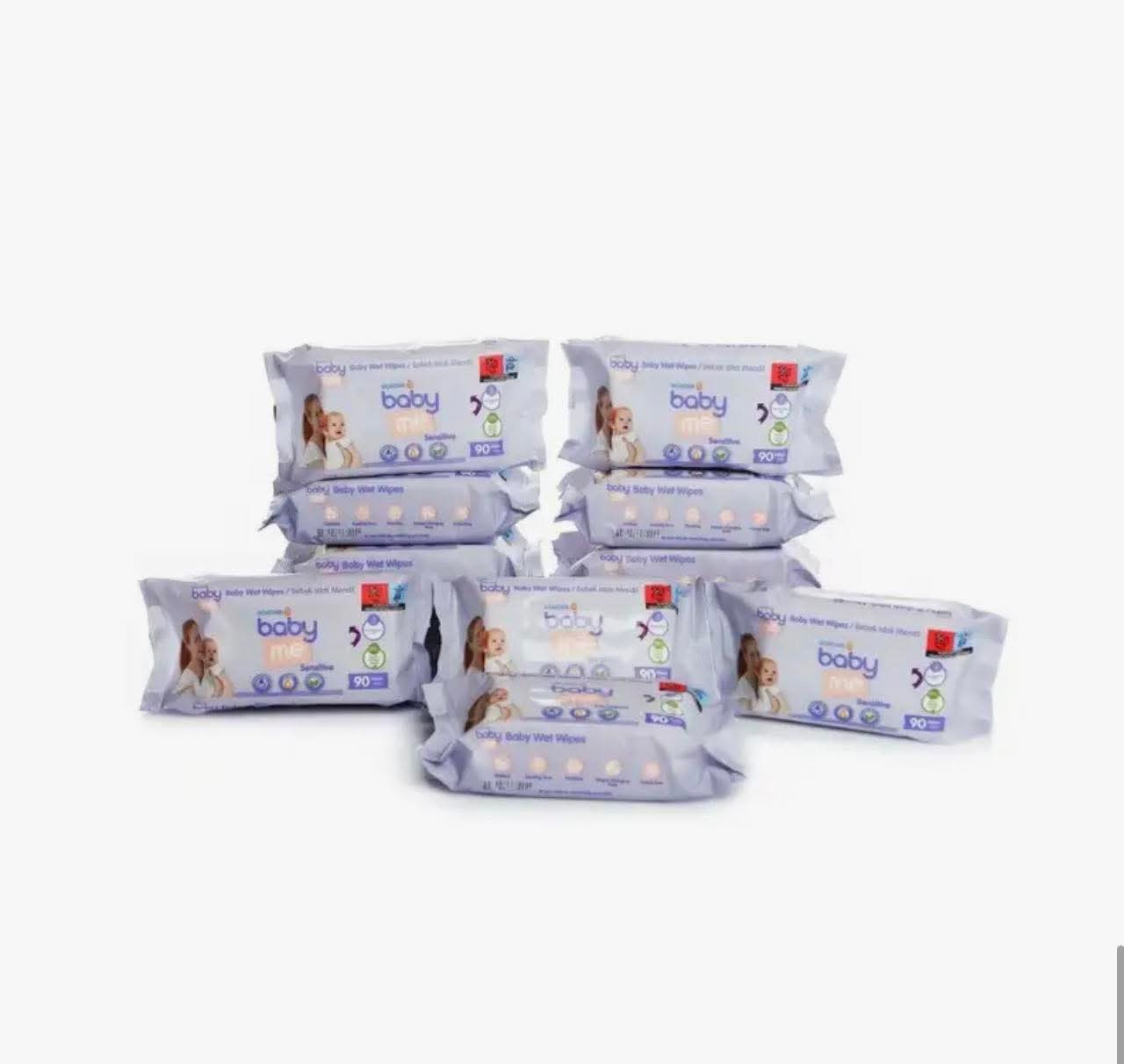 Baby Me Sensitive Baby Wipes 12X90pcs
