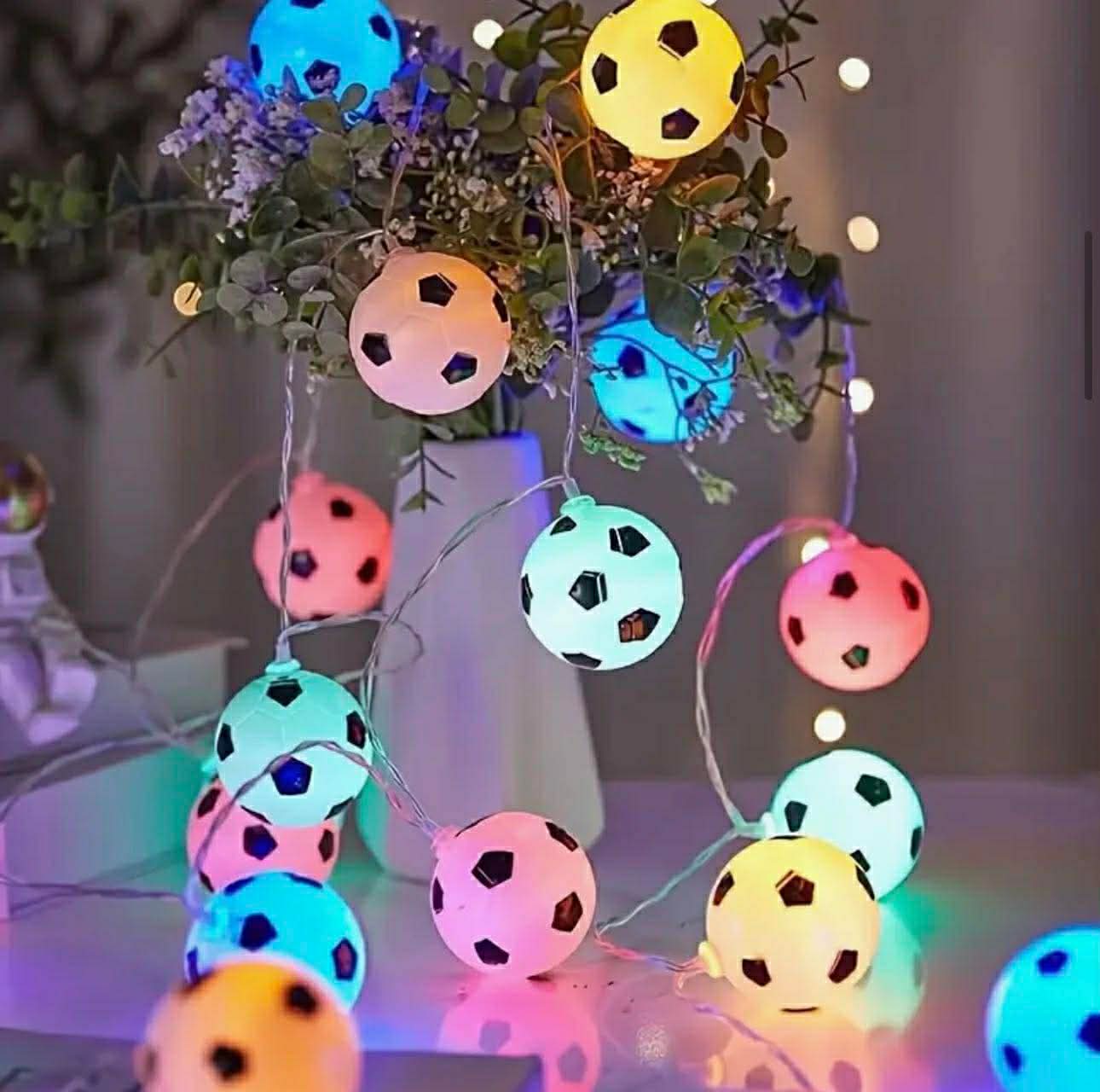 LED Football String Lights, 2 Meters with 10 Balls