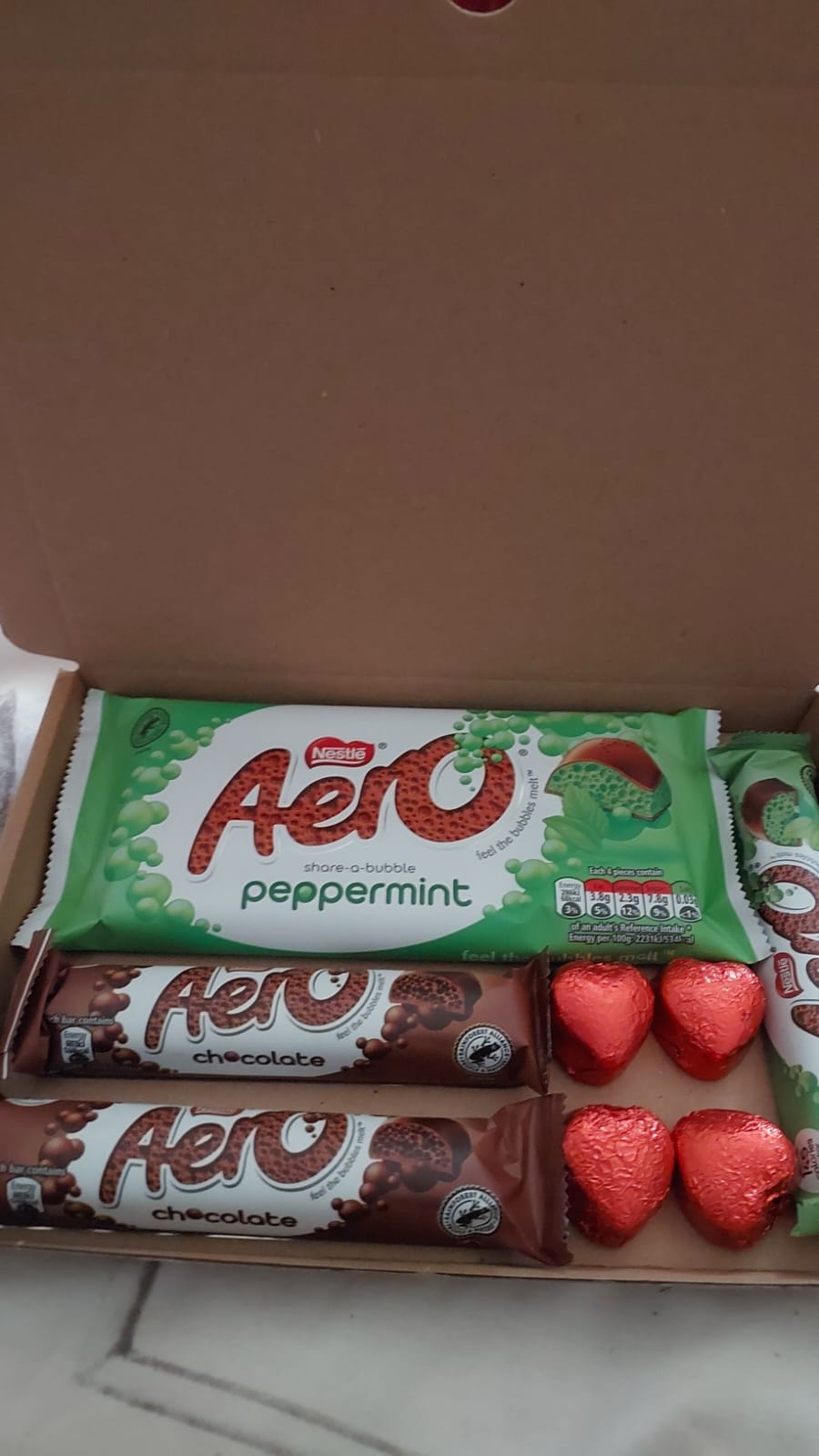 Aero chocolate box