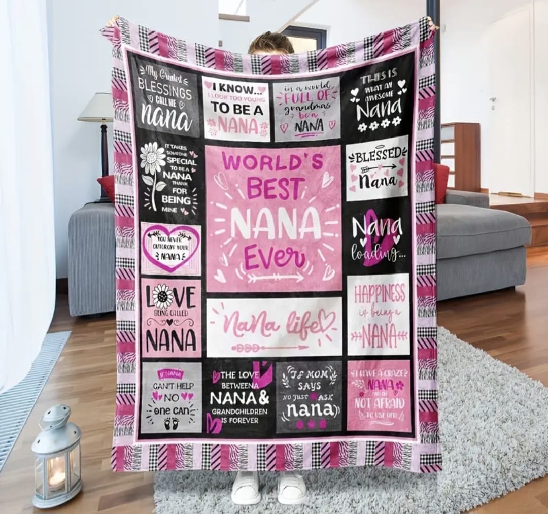 Worlds best nana blanket