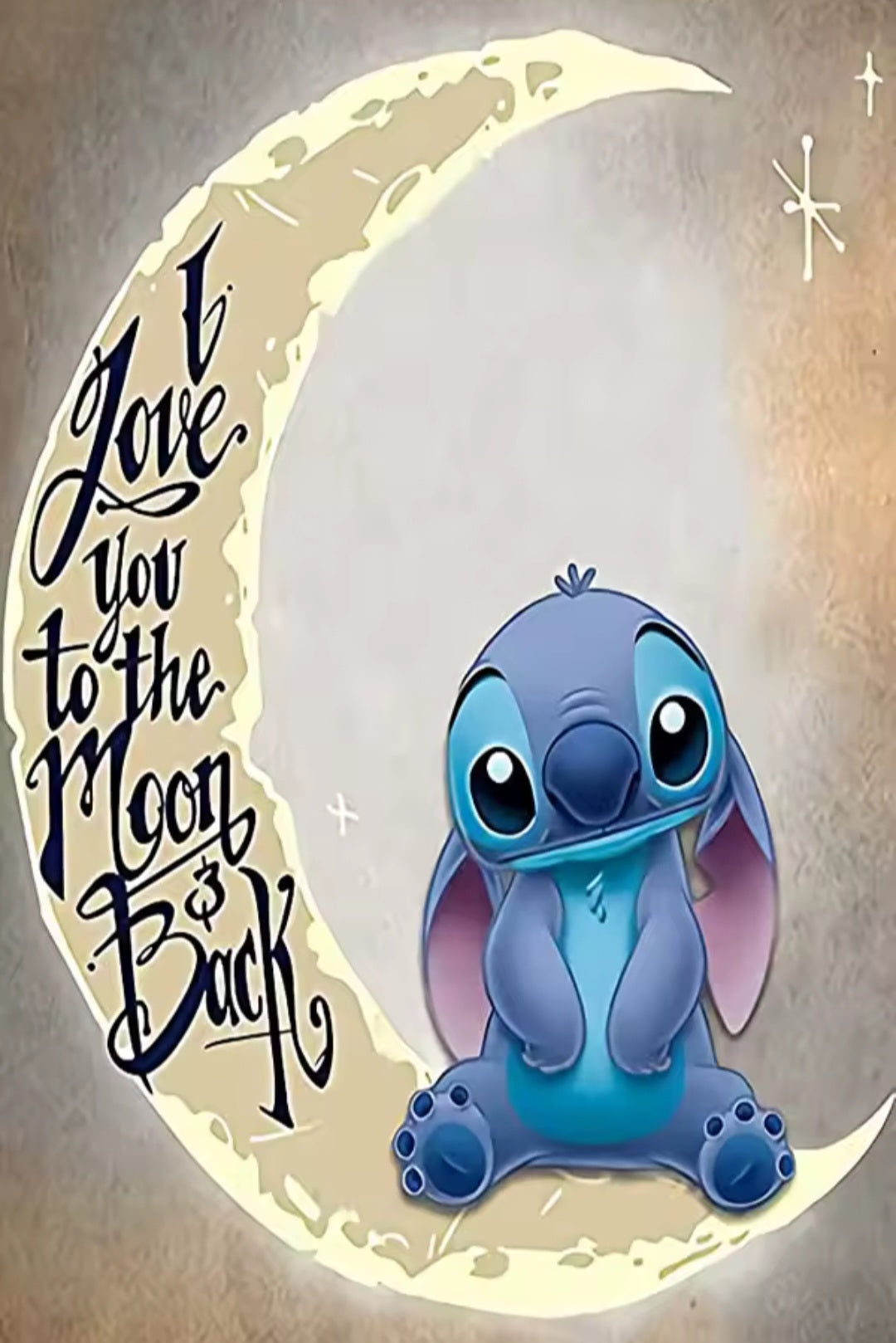 I Love You To The Moon & Back Diamond Art