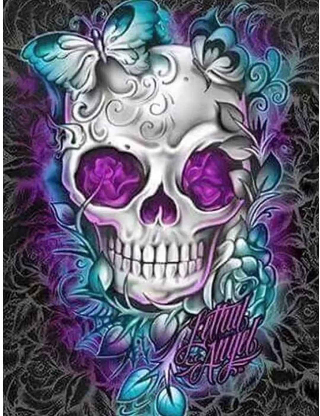 Skull Diamond Art
