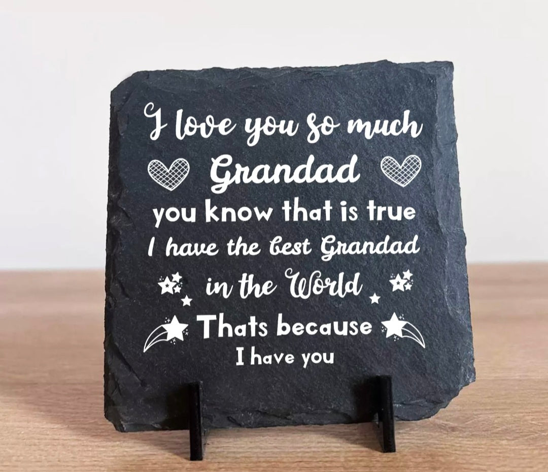 I Love You Grandad Slate