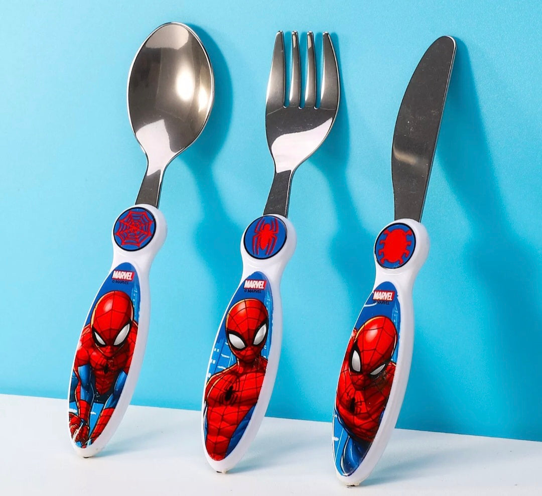 Spiderman 3Pc Cutlery Set