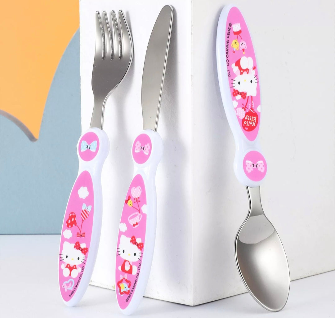 Hello Kitty 3Pc Cutlery Set