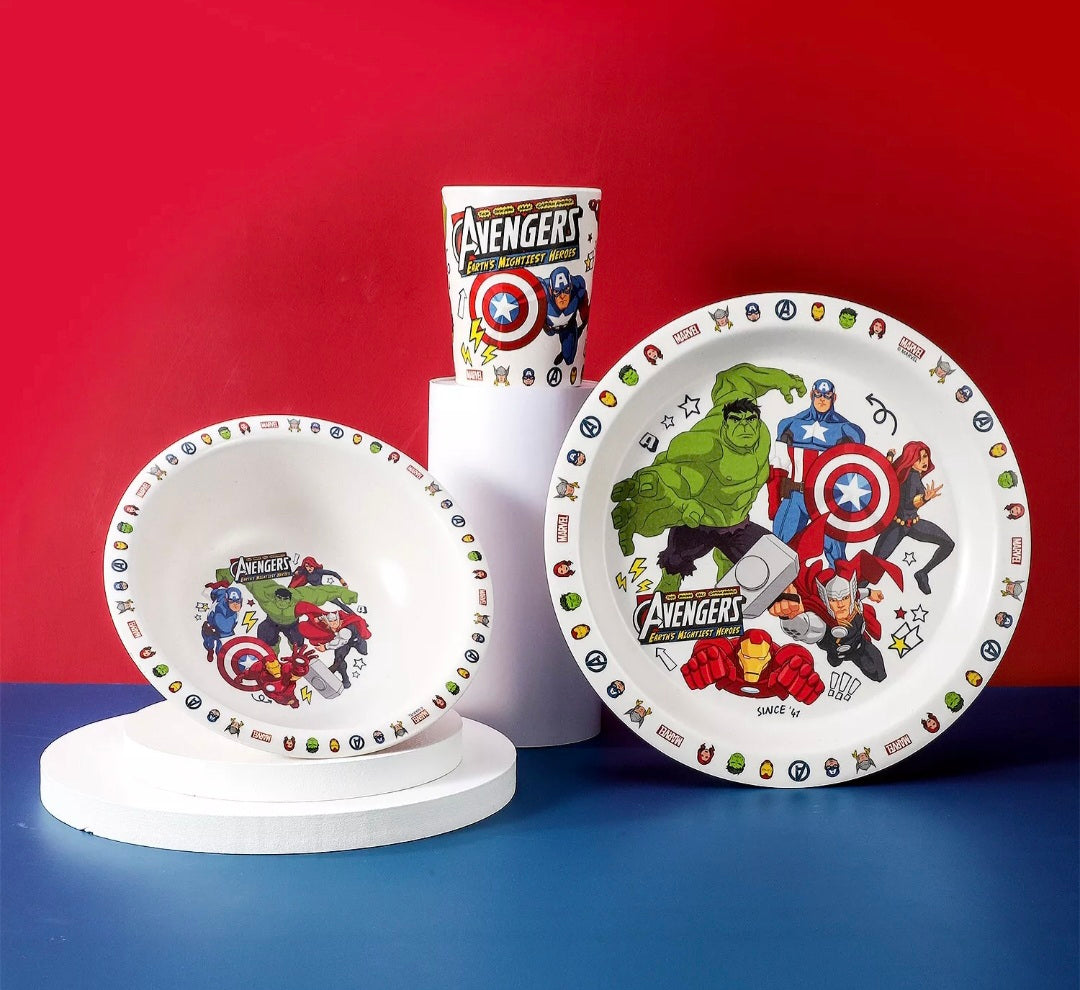 Avengers 3Pcs Wooden Dinner Set