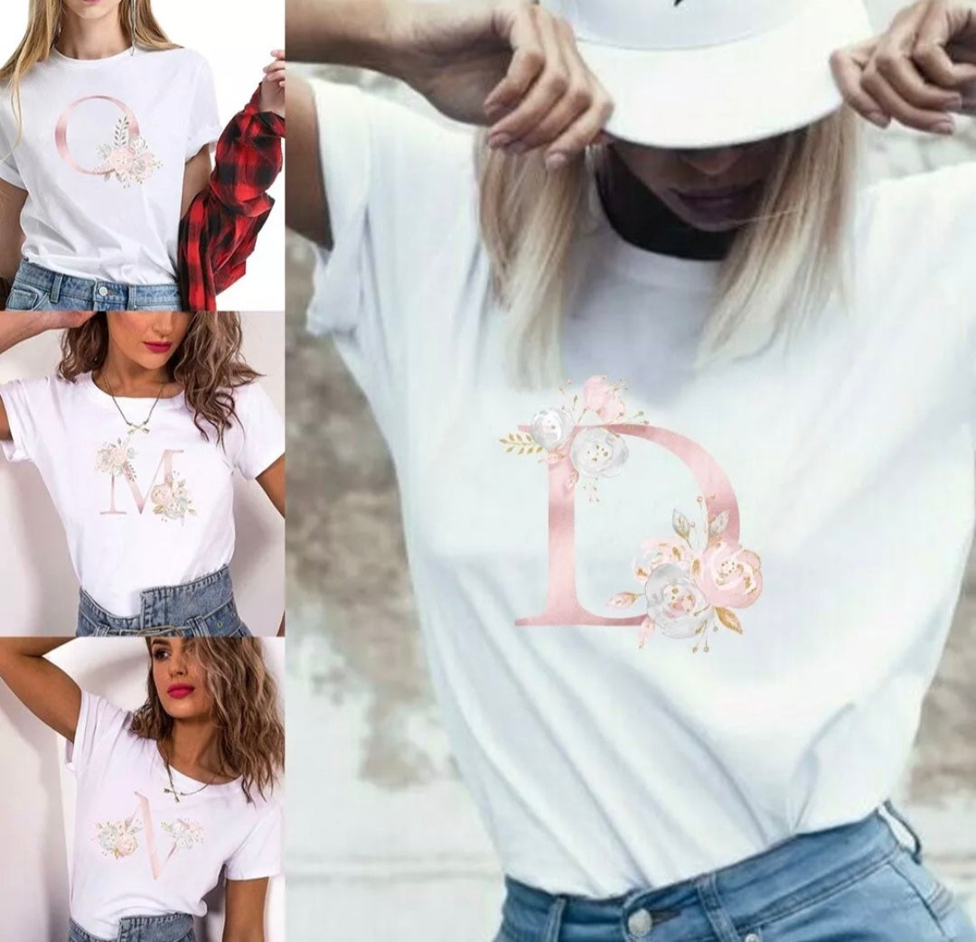 Women's Initial Letter Top