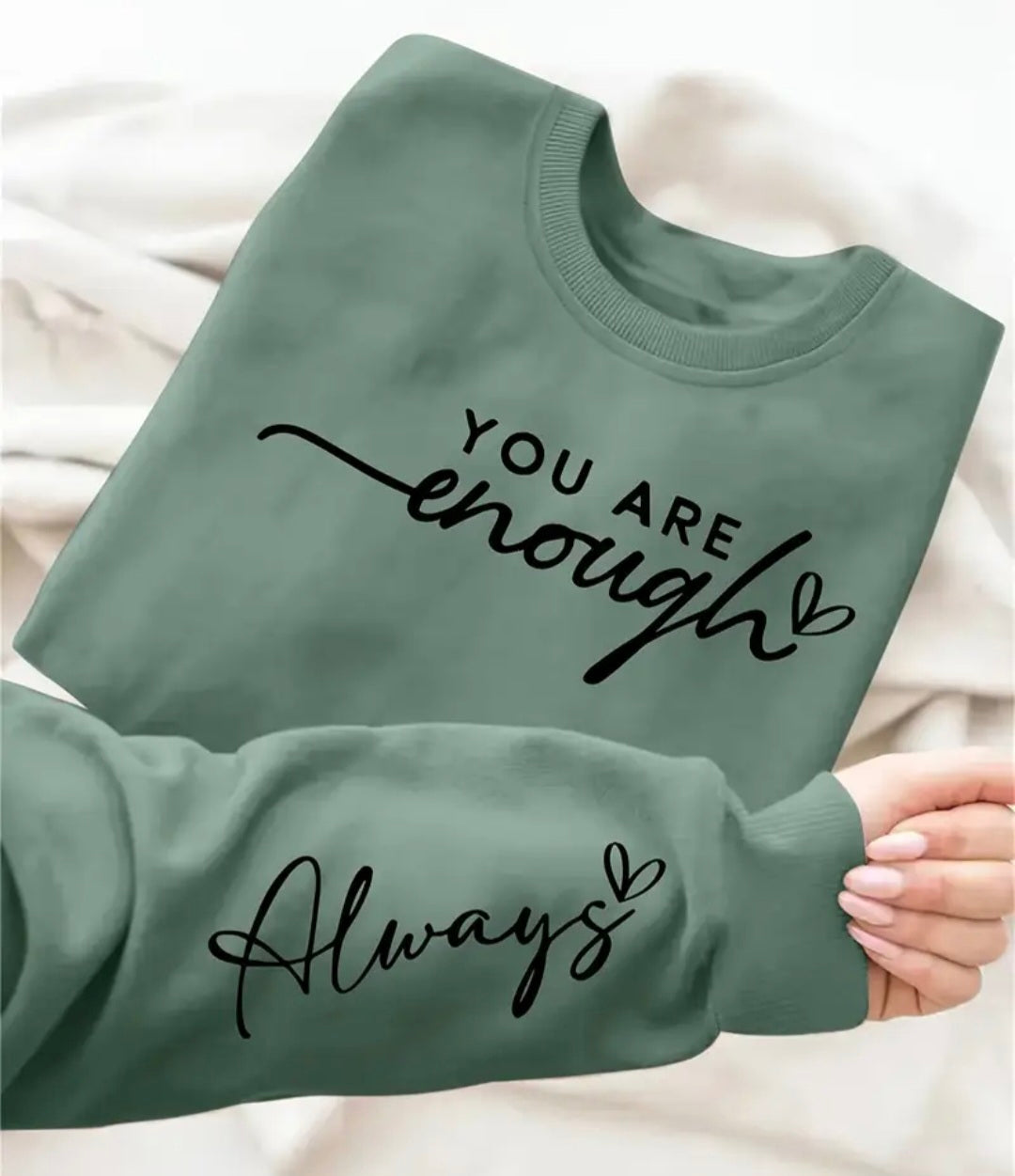 Plus Size You Are Enough Jumper