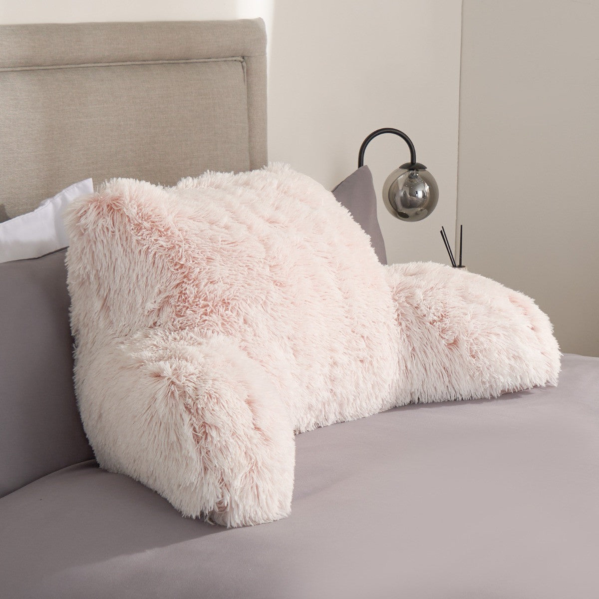 Long Hair Cuddle Cushion - Pink