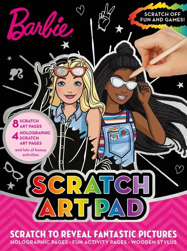 Barbie scratch art Activity pad with stylus